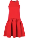 ALEXANDER MCQUEEN ALEXANDER MCQUEEN PLEATED DRESS - RED,460328QIK0211909273