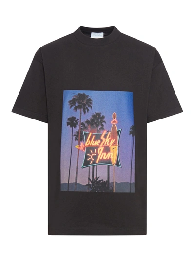 Blue Sky Inn Cotton Graphic-print T-shirt In Black