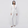 Jonathan Simkhai Maizie Collarless Blazer In White