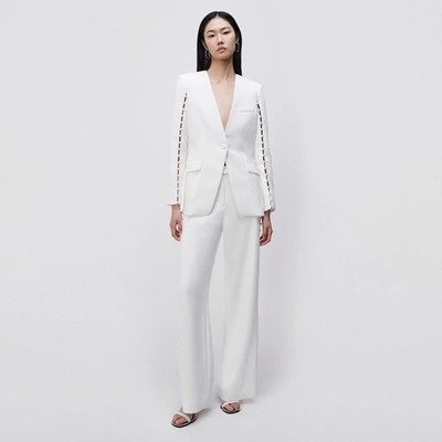 Simkhai Maizie Collarless Blazer In White