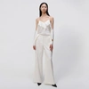 Jonathan Simkhai Shayla Satin Pant In Ivory