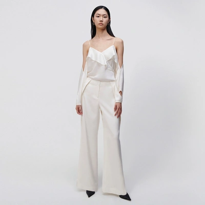 Jonathan Simkhai Shayla Satin Pant In Ivory