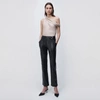 Jonathan Simkhai Baxter Vegan Leather Utility Pant In Black