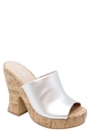 Charles By Charles David Ditzy Platform Sandal In Silver