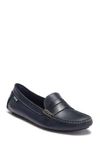 Eastland Patricia Leather Moc Loafer In Navy