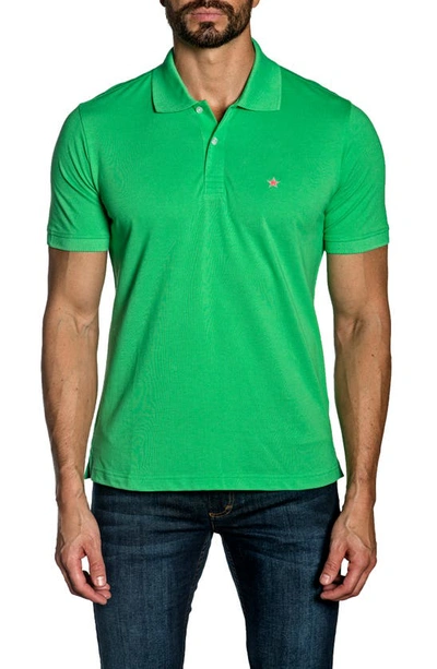 Jared Lang Pima Cotton Star Logo Polo T-shirt In Nocolor
