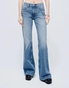 RE/DONE 70S Low Rise Bell Bottom Jean in Lake Blue