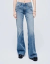 Re/done 70s Low-rise Bell Bottom Jeans In Blue
