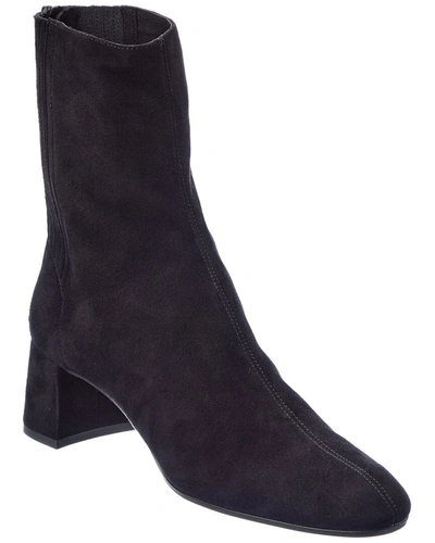 Aquazzura Saint Honore 50 Suede Boot In Black