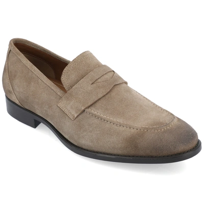 Thomas & Vine Bishop Wide Width Apron Toe Penny Loafer In Brown