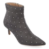 Journee Collection Rossia Kitten Heel Bootie In Gray