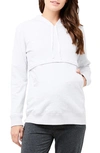 Ripe Maternity Kitty Nursing Hoodie In Arctic