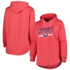 Profile Heather Red Washington Capitals Plus Size Fleece Pullover Hoodie In Heather Red