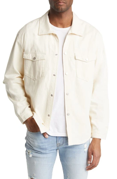 Frame Flap-pocket Denim Shirt In White