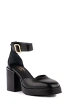 SEYCHELLES GLEAMING ANKLE STRAP PLATFORM PUMP