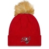 NEW ERA NEW ERA RED TAMPA BAY BUCCANEERS SNOWY CUFFED KNIT HAT WITH POM