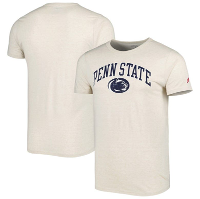 League Collegiate Wear Natural Penn State Nittany Lions 1965 Arch Victory Falls Tri-blend T-shirt