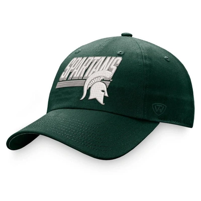 TOP OF THE WORLD TOP OF THE WORLD GREEN MICHIGAN STATE SPARTANS SLICE ADJUSTABLE HAT