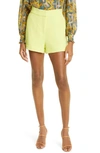Cinq À Sept Elaine Crepe Shorts In Key Lime