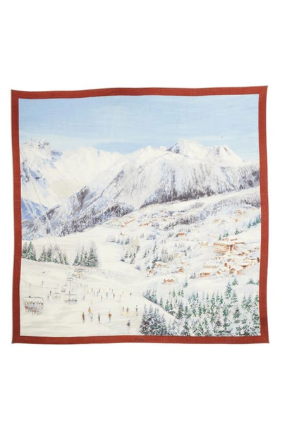 Loro Piana Alps Cashmere-silk Scarf In T0yr Alpes Franca