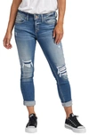 Silver Jeans Co. Slim Fit Girlfriend Jeans In Indigo