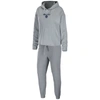 Wear By Erin Andrews Women's  Heather Gray Toronto Maple Leafs Logo Pullover Hoodie And Pants Sleep S In Heather Gray