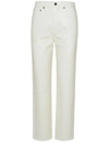 AGOLDE AGOLDE 90'S PINCH WHITE LEATHER BLEND TROUSERS