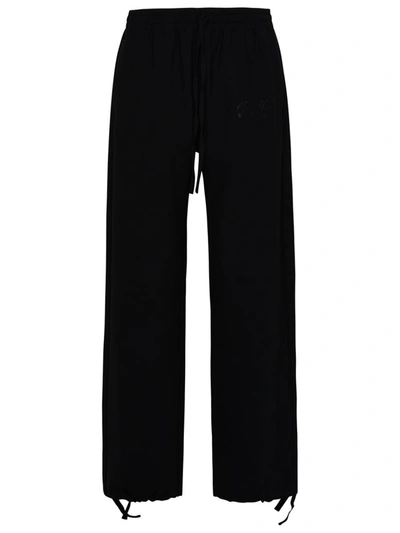 OFF-WHITE OFF-WHITE BLACK WOOL SPORTY TROUSERS