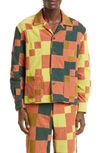Bode Camp-collar Patchwork Cotton-corduroy Overshirt In Multi