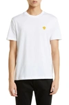 Versace White Cotton Jersey T-shirt With Medusa Head Motif In White
