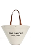 SAINT LAURENT RIVE GAUCHE CANVAS TOTE