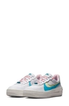 Nike Air Force 1 Plt.af.orm Sneaker In White/ Soft Pink/ Barely Volt