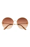 Cartier Two-tone Knotted Round Metal Sunglasses In Gold 2