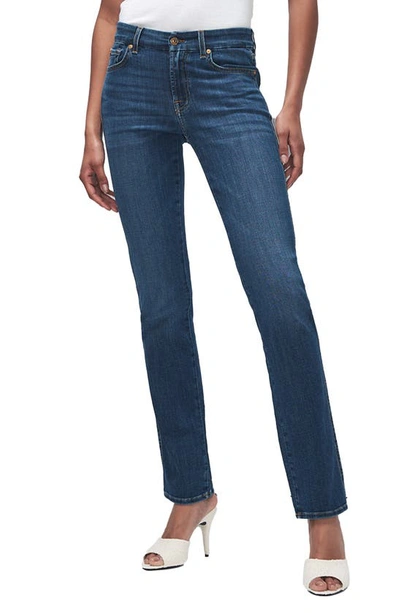7 For All Mankind Kimmie Straight-leg Mid-rise Stretch-denim Jeans In Dian