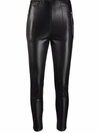 Ermanno Scervino Eco-leather Leggings In Black In Black