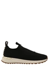Michael Kors Bodie Logo Tape Mesh Slip-on Trainer In Black