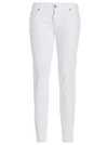Dsquared2 Jennifer Cropped Jeans In White In White