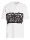 ALEXANDER MCQUEEN CORSET T-SHIRT WHITE/BLACK