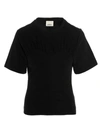 Isabel Marant Ribbed Cotton-jersey T-shirt In Black