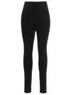 Khaite Roonie Stretch-knit Skinny Pants In Black