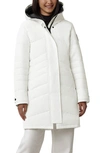 Canada Goose Lorette Hooded Puffer Parka In White