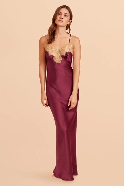 Gilda & Pearl Gina Long Silk And Lace Slip