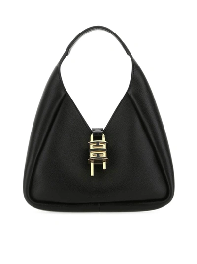 Givenchy G-hobo Handbag In Black Leather