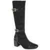 Journee Collection Womens Gaibree Stacked Heel Knee High Boots In Black