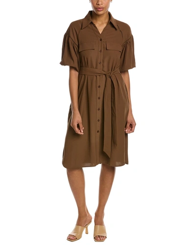Gracia Shirtdress In Brown