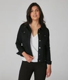 Lola Jeans Gabriella-blk Classic Denim Jacket In Black