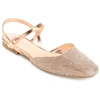 Journee Collection Collection Women's Tru Comfort Foam Narrow Width Nysha Flat In Beige