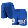 Pro Standard Royal Philadelphia 76ers Mesh Capsule Shorts In Royal