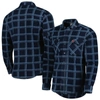 ANTIGUA ANTIGUA NAVY CHICAGO BEARS INDUSTRY FLANNEL BUTTON-UP SHIRT JACKET