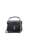 Saint Laurent Medium Monogramme College Bag In Blue In Blue